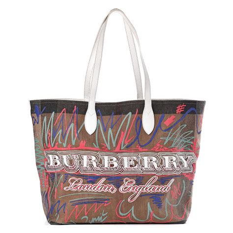 burberry sketchbook tote|BURBERRY Coated Canvas Mega Check Sketchbook Large.